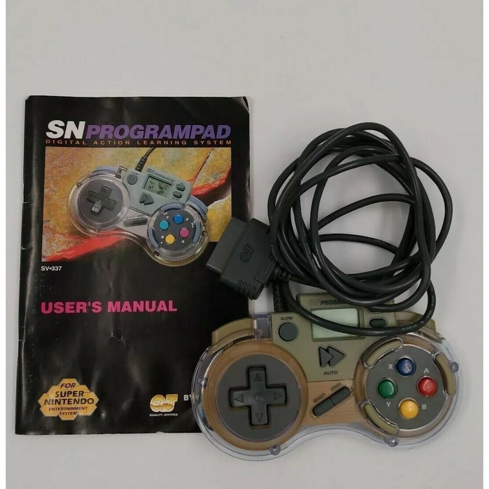 SN Programpad model SV-337 Controller for SNES with user manual ~Works